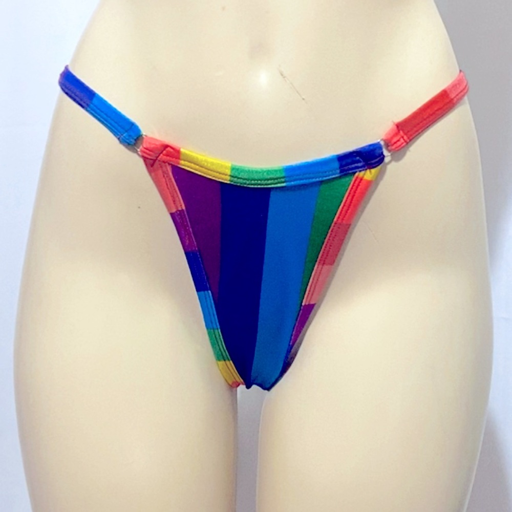 Thong Bikini -Pride Print / Handcrafted